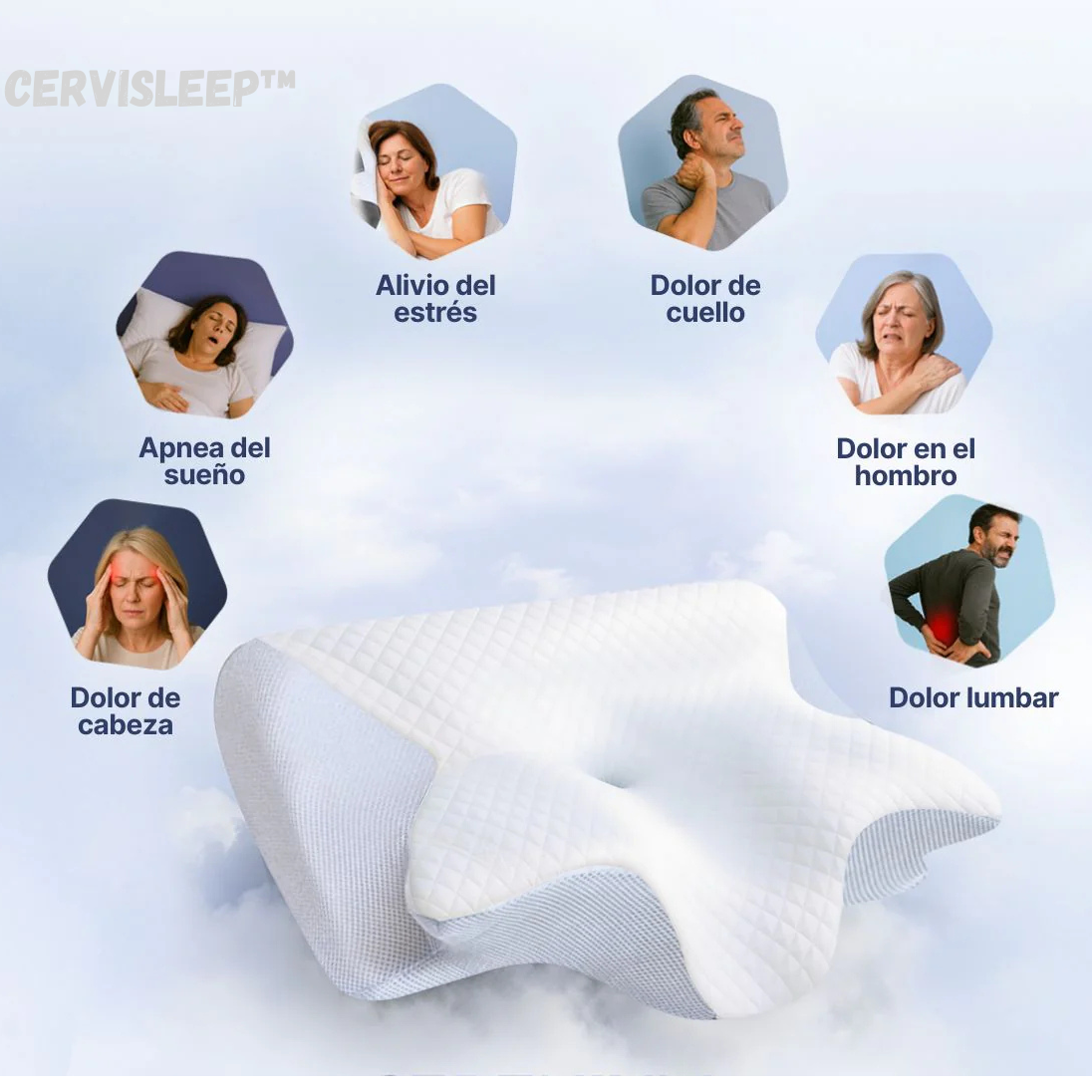 Almohada Cervical Ergonómica - CerviSleep™